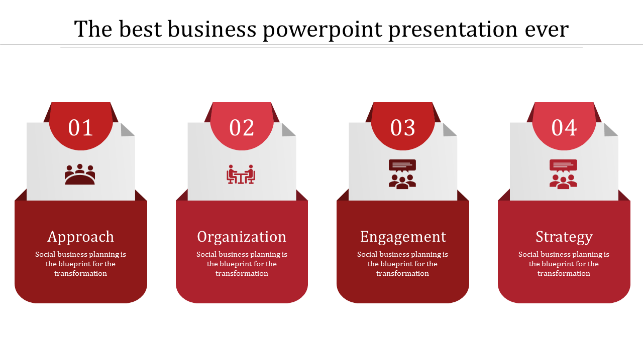 Imaginative Business PowerPoint Template with Four Nodes